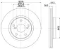 Гальмівний диск перед. Toyota Auris, Avensis, Verso 1.6-2.2D 03.07- BHS (Behr hella service) 8DD355114281