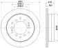 Тормозной диск зад. Cruiser 300/80/90/Prado/Lexus GX 01-10 3.0-4.7 (PRO) BHS (Behr hella service) 8DD355114861