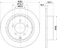 HELLA MITSUBISHI Тормозной диск задн.ASX,Outlander II 1.6/2.4 07- BHS (Behr Hella Service) 8DD355115491 (фото 4)