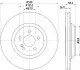 HELLA PRO DB Гальмівний диск задн. W221, C216 BHS (Behr Hella Service) 8DD355116281 (фото 4)