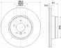 Тормозной диск зад. X5 E70/F15/F85/ X6 E71/E72/F16/F86 07- 3.0-4.8 (PRO) BHS (Behr Hella Service) 8DD355117761 (фото 4)