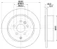HELLA PRO LAND ROVER Гальмівний диск задн. FREELANDER 2 BHS (Behr hella service) 8DD355118911