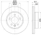 HELLA PRO VW диск гальм. передн. CRAFTER 16- BHS (Behr hella service) 8DD355125561
