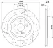 HELLA PRO HIGH CARBON DB Гальмівний диск W176, C117, X156, R172 BHS (Behr hella service) 8DD355126441