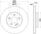 HELLA PRO DB Гальмівний диск передн. W447 BHS (Behr Hella Service) 8DD355126511 (фото 4)