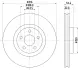 HELLA PRO FORD гальмівний диск S-MAX 2.0TDCI 15- BHS (Behr Hella Service) 8DD355126701 (фото 4)