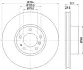 HELLA Диск тормозной перед. BMW 5-serie E39, 7-serie E38 (324*30) BHS (Behr Hella Service) 8DD355127101 (фото 4)