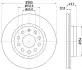 HELLA PRO HIGH CARBON AUDI диск гальмівний перед.(280x22) (вентил.) A3 03- VW Golf V, Caddy 04- BHS (Behr Hella Service) 8DD355127991 (фото 1)
