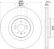 HELLA PRO HIGH CARBON DB диск гальмівний передн. GL X164 06- BHS (Behr Hella Service) 8DD355128941 (фото 4)