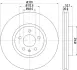Диск гальмівний PRO BHS (Behr Hella Service) 8DD355129231 (фото 4)
