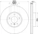HELLA PRO HIGH CARBON BMW Диск гальмівний передній X5 E70,X6 E71 xDrive 06- BHS (Behr hella service) 8DD355129291