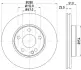 HELLA PRO HIGH CARBON DB диск гальм. передн. A176 15- BHS (Behr hella service) 8DD 355 129-671