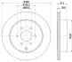 HELLA PRO NISSAN диск гальмівний задн. Navara, Pathfinder 05- BHS (Behr hella service) 8DD355131391