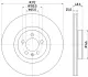 HELLA PRO VW Гальмівний диск передн. POLO VI 17- BHS (Behr hella service) 8DD355132011