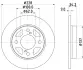 HELLA PRO SUZUKI диск гальм. задн. SWIFT 17- BHS (Behr Hella Service) 8DD355132041 (фото 4)