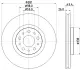 HELLA PRO FIAT Гальмівний диск передн. TIPO 1.4, 1.6 BHS (Behr hella service) 8DD355132131