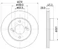 HELLA PRO SUZUKI Гальмівний диск передн. IGNIS III 1.2 16- BHS (Behr hella service) 8DD355132381