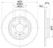 HELLA PRO VW Диск гальмівний задній POLO 1.5 18-, 2.0 17-, AUDI BHS (Behr hella service) 8DD355132701