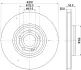 HELLA PRO HIGH CARBON DB Гальмівний диск W177, V177, W247, H247, X247 BHS (Behr Hella Service) 8DD355133051 (фото 4)