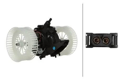 HELLA BMW Вентилятор салона 5 E60, 6 E63 03- BHS (Behr hella service) 8EW366400381 Бмв E63
