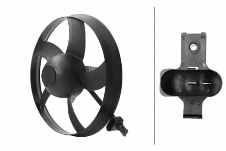 HELLA VW Вентилятор радіатора (без дифузора) Polo, Skoda Fabia I,II,III, Rapid, Roomster 1.0/1.6 BHS (Behr hella service) 8EW366420031