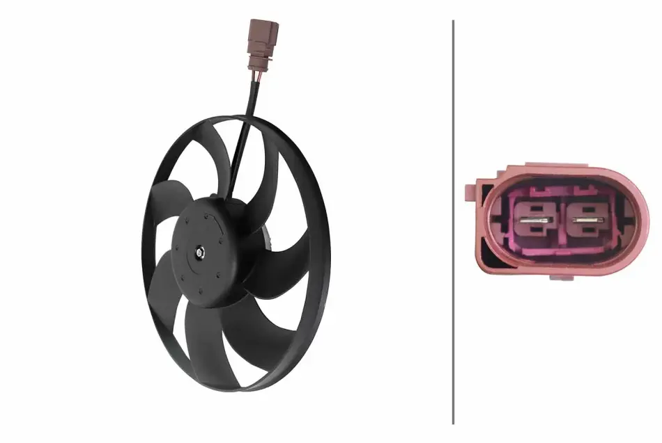 HELLA VW Вентилятор радіатора Audi A1/3, Caddy III,IV, Golf V,VI, Passat, Touran, Skoda Octavia II, SuperB II, Yeti BHS (Behr hella service) 8EW366420111