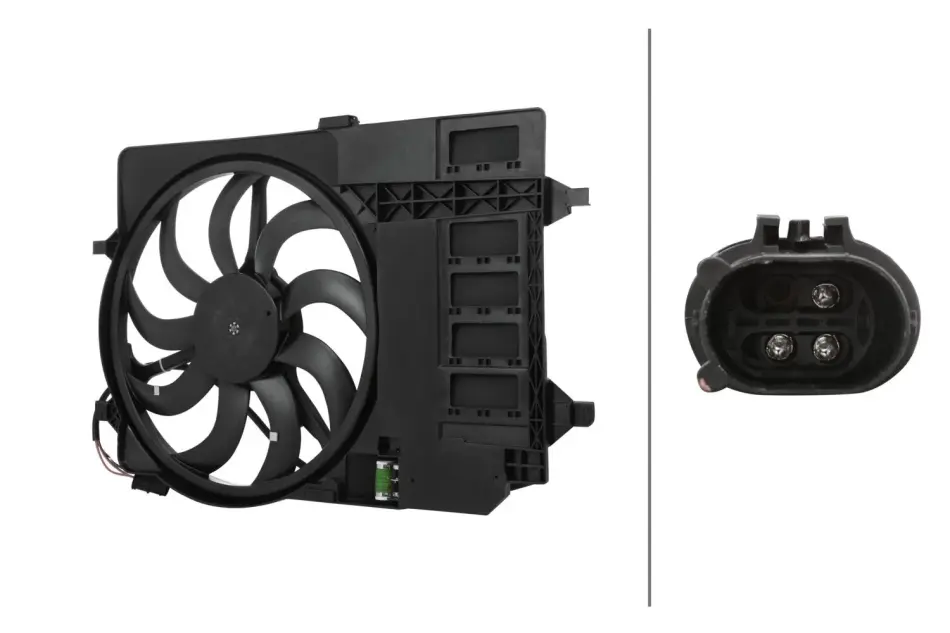 HELLA MINI Вентилятор радіатора (з дифузором) MINI (R50, R53) BHS (Behr hella service) 8EW366420591