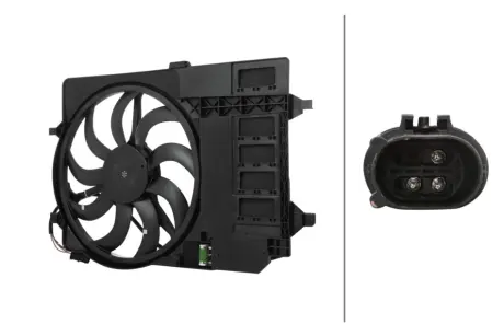 HELLA MINI Вентилятор радіатора (з дифузором) MINI (R50, R53) BHS (Behr hella service) 8EW366420591