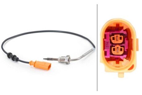 Датчик температури випускних газів Skoda Fabia II 1.6TDi 10-14/VW Polo 1.6TDi 09- bhs (behr hella service) 6PT014494171