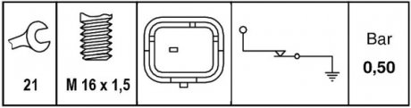 Елемент оптики авто bhs (behr hella service) 6ZL 009 600-041