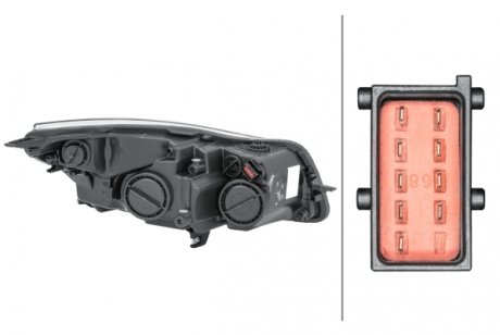 Передняя фара bhs (behr hella service) 1EJ009630311