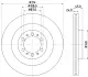 Гальмівний диск Mitsubishi Pajero 2.5 Td/3.0 V6 98- BHS (Behr hella service) 8DD355118741