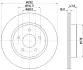 Гальмівний диск Nissan X-Trail Renault Koleos II 04.14- BHS (Behr hella service) 8DD 355 123-061