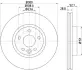Гальмівний диск передній Ford Mondeo / Galaxy / S-Max 07-> BHS (Behr Hella Service) 8DD355116221 (фото 1)