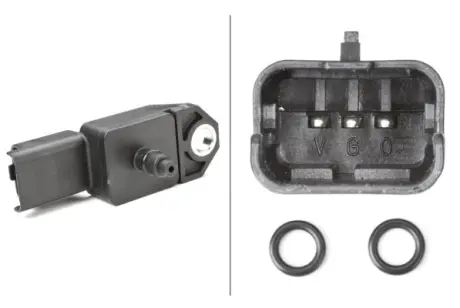 HELLA CITROEN Датчик давления наддува Berlingo 08-,C2/3/4/5,Jumpy,Fiat Scudo,Ford C-Max,Fiesta VI,Focus II,Kuga,Mazda,Peugeot,Suzuki,Volvo 1.6/2.0HDI/TDCi BHS (Behr hella service) 6PP009400521 Форд Фьюжн