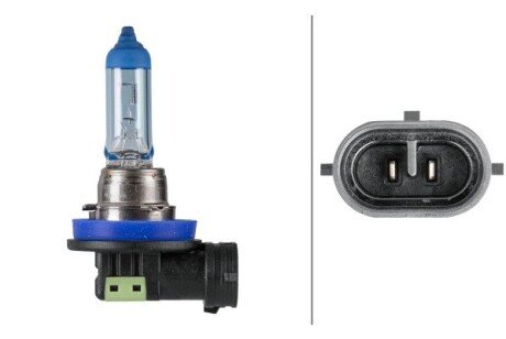 H11 12V 55W Лампа розжарювання WHITE LIGHT UP TO 300h, UP TO 4200 KELVIN bhs (behr hella service) 8GH223498151
