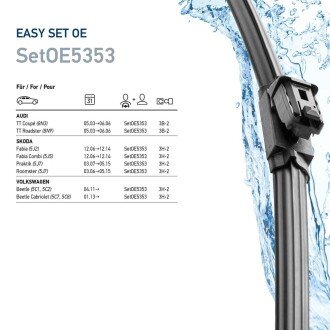 Бескаркасные дворники bhs (behr hella service) 9XW358164021