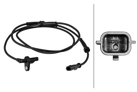 HELLA NISSAN Датчик ABS задн. прав. NV250, RENAULT, MERCEDES-BENZ W415 bhs (behr hella service) 6PU358217281 на Рено Кенго 2