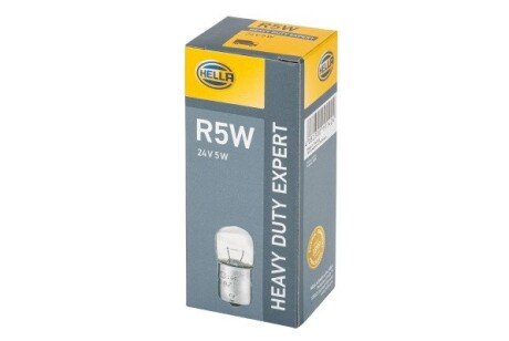 HELLA R5W 24V 5W Автолампа HD (Увеличенный ресурс!) bhs (behr hella service) 8GA002071261