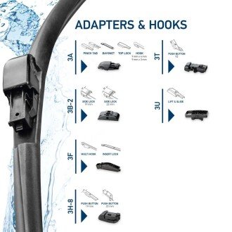 Бескаркасные дворники bhs (behr hella service) 9XW358053261