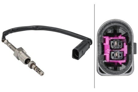 HELLA VW Датчик температури ВГ (перед турбіною) AMAROK 2.0 BiTDI 11-, CRAFTER 30-35 2.0 TDI 11- bhs (behr hella service) 6PT358181591