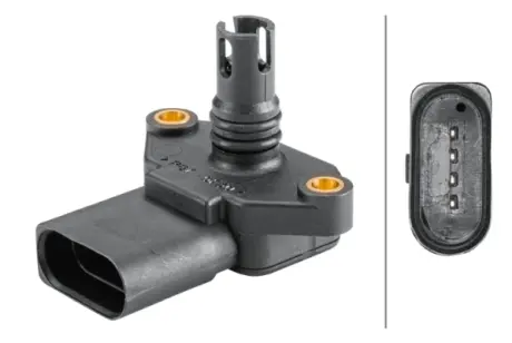 HELLA VW датчик тиску наддува Audi A3 1,6FSI VW 1,4/1,6FSI Skoda Seat BHS (Behr hella service) 6PP 358 152-161