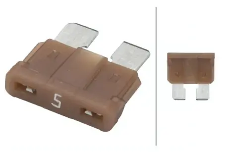 HELLA VW Предохранитель 5A бежевый BHS (Behr hella service) 8JS711684002