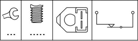 HELLA VW Вимикач STOP-сигналів BORA 1.6 00-, GOLF 1.0 85-, SKODA, AUDI, FORD bhs (behr hella service) 6DF 003 263-081