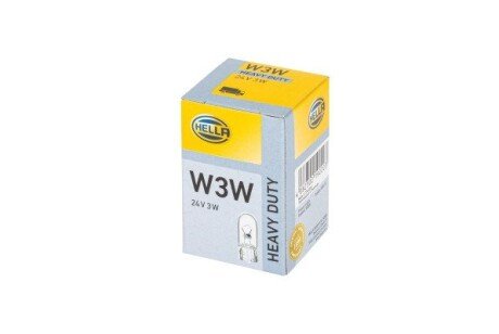 HELLA W3W 24V 3W Автолампа безцокольная bhs (behr hella service) 8GP003594241