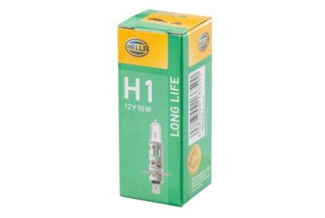 Лампа H1 12V 55W P14,5s Long Life bhs (behr hella service) 8GH002089351