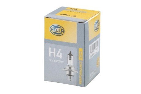 Лампа H4 12V 60/55W P43t +60% bhs (behr hella service) 8GJ223498221