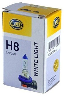 Лампа H8 12V 35W PGJ 19-1 WHITE LIGHT 4200K bhs (behr hella service) 8GH 223 498-141