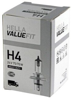 Лампа VALUEFIT H4 24V 75/70W P43t bhs (behr hella service) 8GJ242632101