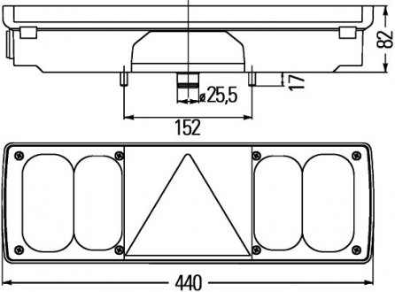 Фонарь (фара) заднего хода bhs (behr hella service) 2VP 340 450-031